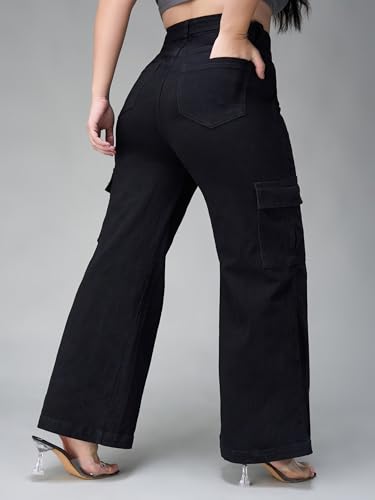 Image of Miss Chase A+ Women's Bootcut High Rise Regular Length Stretchable Denim Jeans