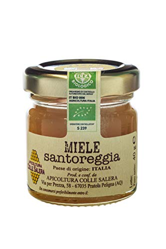 miele biologico di santoreggia - italiano non pastorizzato | apicoltura colle salera (40 gr)