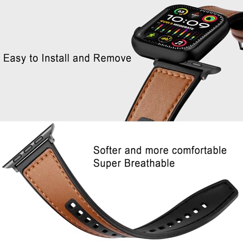 Bracelet Apple Watch en cuir véritable premium confortable et durable - 5