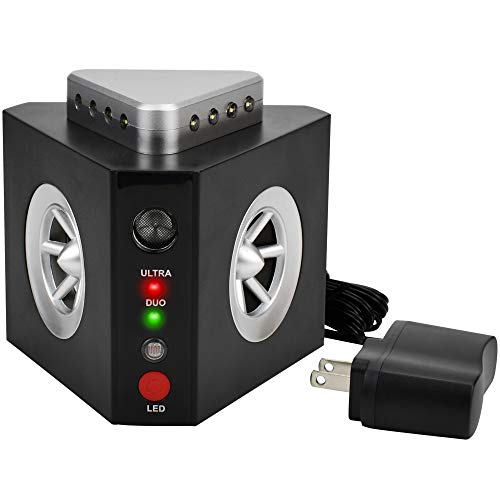 Angveirt Plug-in Mice Repellent Ultrasonic Rodent Repeller Rat Repellent Substitute Electronic Pest Control with Ultrasounds 12 Strobe Lights for RV Garage Indoor Use Patent Pending