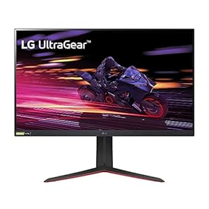 LG 32GP750-B 32 Inch QHD (2560 x 1440) IPS UltraGear Gaming Monitor with 1ms (GtG) and 165Hz Refresh Rate, NVIDIA G-SYNC Compatible with AMD FreeSync Premium, Tilt/Height/Pivot Adjustable – Black