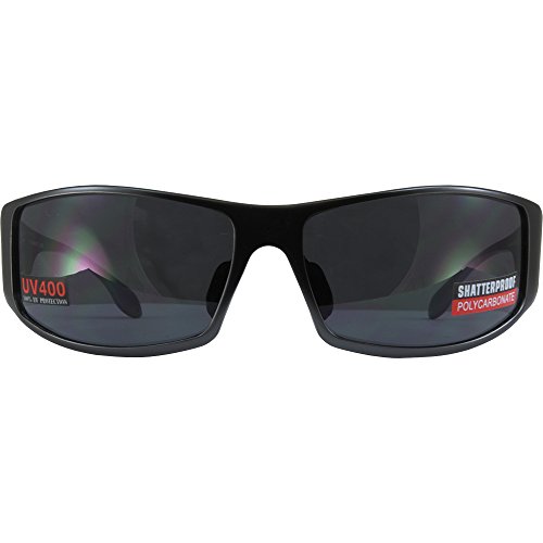 Global Vision BAD-ASS 1 Sport Motorcycle Sunglasses Gunmetal Smoke2