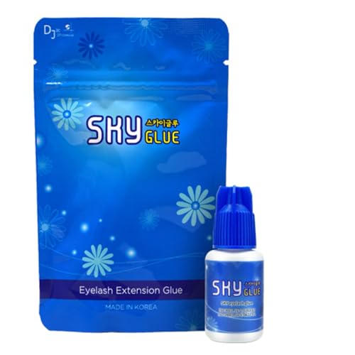 P-Beauty - Pegamento para pestañas para extensiones, Sky Glue Type D+ 5 ml – Ultra fuerte agarre – para 3D o volumen – Seco en 2 seg – Durabilidad 5-6 semanas