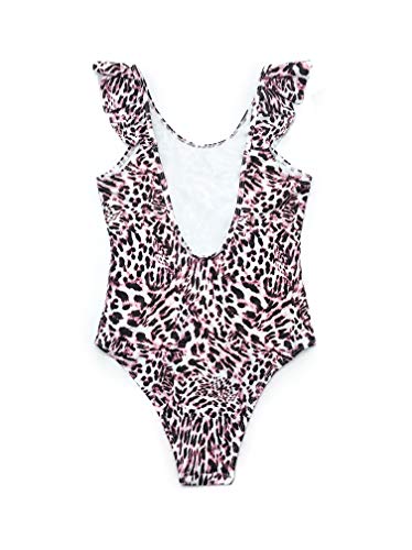 SHEKINI Girls Scoop Neck Bathing Suits Ruffle One Piece Swimsuits Cute Beach Sport Swimwear2