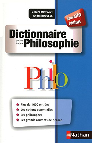 Télécharger Dictionnaire de Philosophie PDF