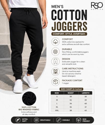 Image of RSO Outfits Men's Solid Joggers