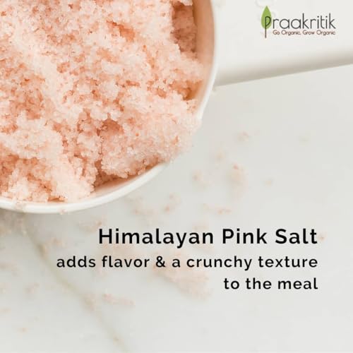 Image of Praakritik Natural Himalayan Pink Salt 1 KG (Pack of 2, 500 Gram Each) Mineral Rich Salt for Healthy Cooking, Natural Substitute of Iodised White Salt, Pink Salt for Healthy Life