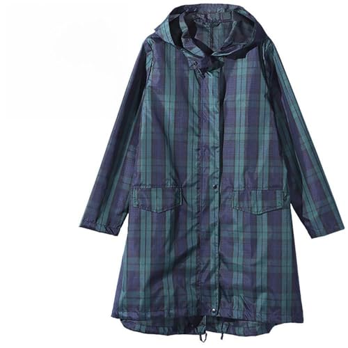 Impermeable reutilizable con capucha estilo rompevientos de moda urbana
