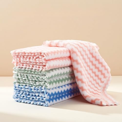 Image of 20 Count Replacement Cloths for Snap Grip Mini Mop | Wet and Dry Cleaning Pads for Cabinets, Walls, Windows and Floors Cleaning , Reusable Washable Microfiber Refills, 8 inchx6 inch