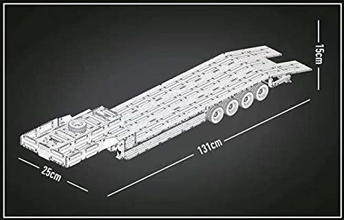 Mould 19005 Technik LKW, Truck Bausteine Model aus 4585 Teilen, Groß Lastwagen Bauset mit 2.4G Fernbedienung und 7… – Bild 4