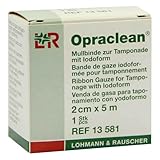 OPRACLEAN Mullbinde z.Tampon.m.Jodoform 2 cmx5 m 1 St