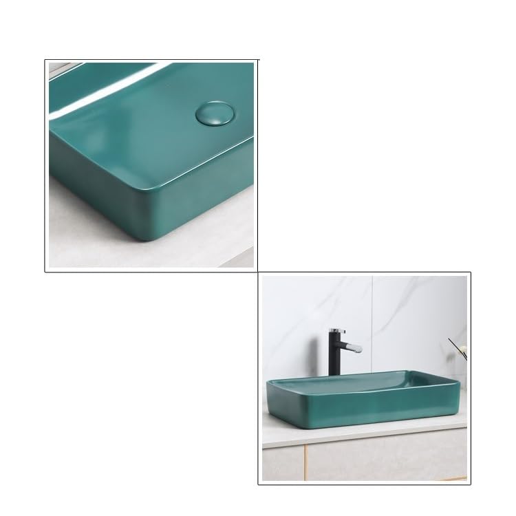 Umywalka Łazienkowa Umywalka Nablatowa Ceramiczna Ciemnozielona Umywalka Ceramiczna Nablatowa Umywalka Umywalkowa Umywalka Nablatowa