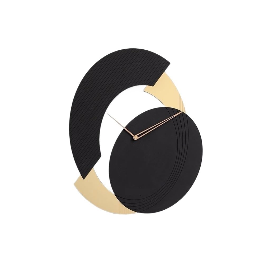 Horloge murale salon au design noir moderne pour sublimer votre décoration intérieure