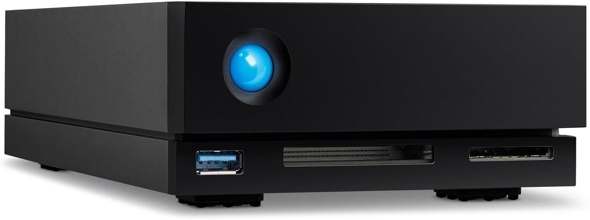 LaCie 1big Dock 18TB External Hard Drive HDD Docking Station – Thunderbolt 3 USB 3.1, 7200 RPM Enterprise Class Drives, for Mac and PC Desktop, Data Redundancy (STHS18000800)