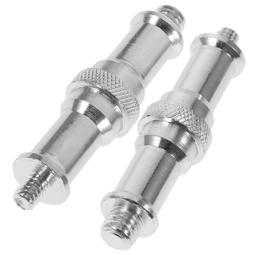 ARTIBETTER 2pcs 1/4 to 3/8 Threaded Screw Adapter Spigot for Light Stand Precision Made Easy Assembly