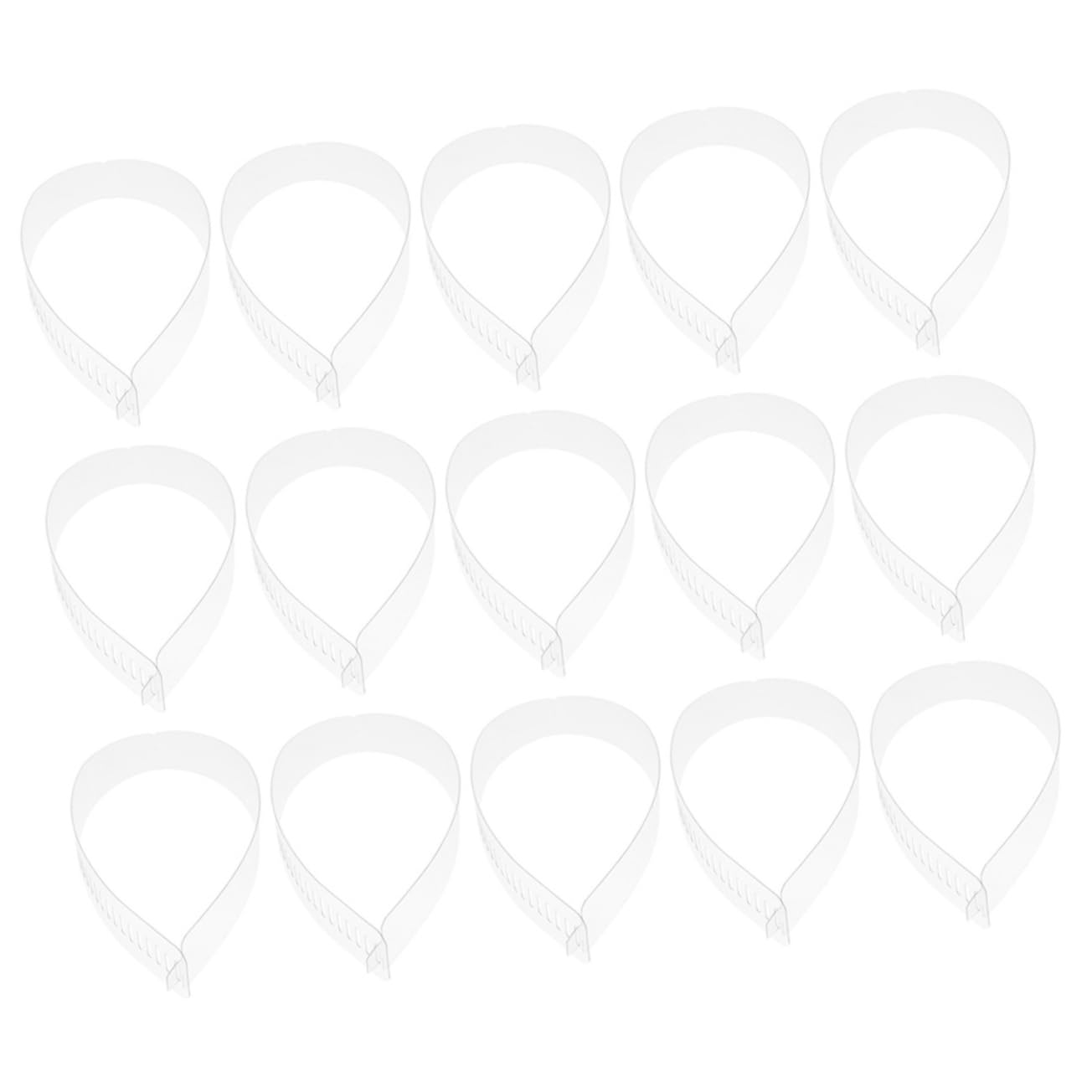 PACKOVE Shirt Collar Support Strips 60pcs Plastic Collar Strips Pvc 47 * 3.5cm Versatile Easy to Use