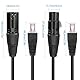 GELRHONR 3pin XLR auf RJ45 Stecker Adapterkabel, XLR Buchse auf RJ45 Netzwerkstecker Verlängerungskabel Verwenden Sie Cat5 Ethernet für DMX-CON Controller Series-1,1Ft