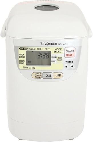 Zojirushi BB-HAC10 Home Bakery - Mini panificadora programable de 1 libra, color blanco
