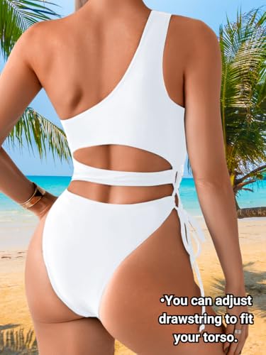 Sexy One Piece Swimsuit for Women,Cut Out Keyhole High Cut Cheeky Monokini,Pool Party Beach Wear Vacation3