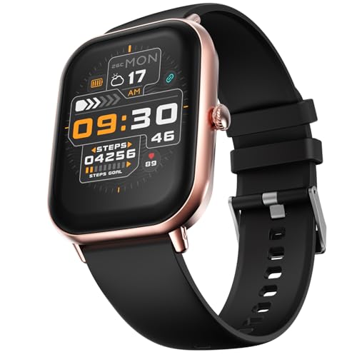 Image of Fire-Boltt Ninja Call Pro Max Bluetooth Calling Smart Watch, 2.01 inch HD Display, 120+ Sports Modes, Health Suite, AI Voice Assistance, SpO2 & Heart Rate Monitor Smartwatch for Men & Women - Gold Black