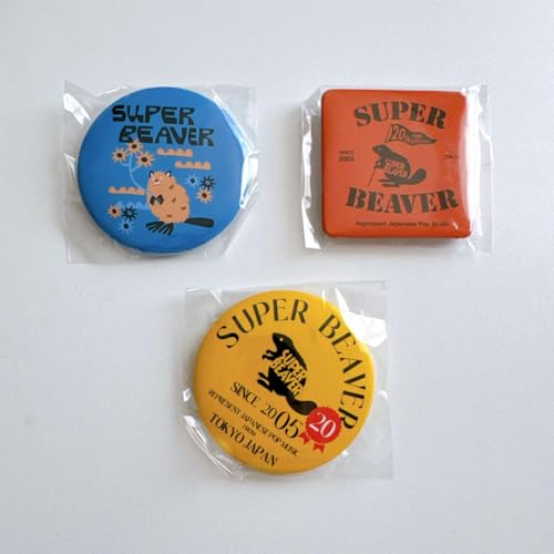 SUPER BEAVER スーパービーバー コインケース 缶バッジ キーホルダー SUPER BEAVER スーパービーバー コインケース 缶バッジ