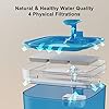 Petory-Cat-Water-Fountain-Automatic-Pet-Water-Fountain-Cat-Water-Dispenser-with-2-Replacement-Filters-74oz22L-BPA-Free-Water-Fountain-for-Cats-Inside-with-2-Flow-Modes Water Fountain for Dogs with 2 Flow Modes
