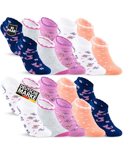 10 Paar Kinder Sneaker Socken Jungen & Mädchen Baumwolle Kindersocken...