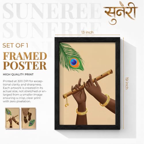 Image of Suneree Traditional Indian Wall Art - Set of 2 (ART 17, 13x19 INCHES)