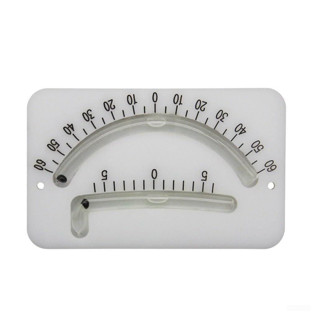 Marine Clinometer, Winkelwaage, mit Nachtbeleuchtung, Doppelrohr, für Segelboote, Fischerboote (weiß + grün)