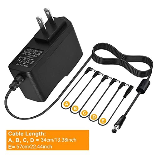 RUMUI Bloc d’alimentation pour pédale de guitare – Pointe 9 V – Câble Daisy Chain négatif à 5 voies – Idéal pour les… - Les Beatles, Paul McCartney, John Lennon, RIngo Starr, George Harrison RUMUI Bloc d'alimentation pour pédale de guitare - Pointe 9 V - Câble Daisy Chain négatif à 5 voies - Idéal pour les… – Image 8
