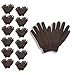 Cordova 1500 PVC Dotted (Large Dots) Brown Jersey Gloves, Knit Wrist, Large, 12-Pack