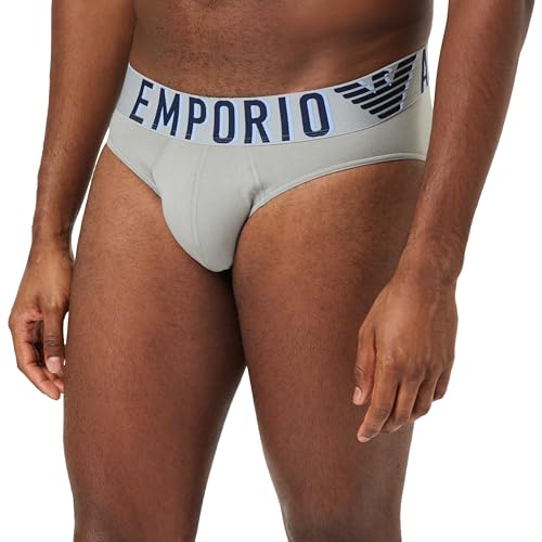 Emporio Armani Men's Stretch Cotton Megalogo Brief