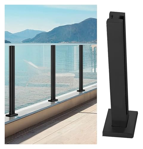 Poteau de balustrade vertical en verre pour une vue panoramique sur la terrasse