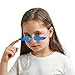 Spooktacular Creations Blue Flame Glasses, Rimless Blue Fire Glasses, Halloween Fire Sunglasses for Kids Adult, Flame Sunglasses for Halloween Costumes Devil Accessories