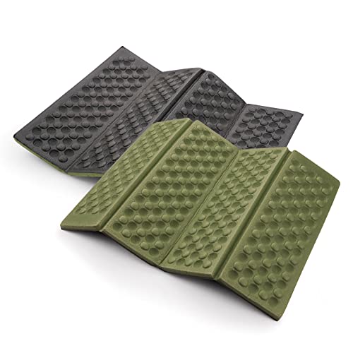 2 Pack Sitting Pad for Backpacking, Sit Upon Pads Camping Hiking,Outdoor Foam Folding Mat, Small...
