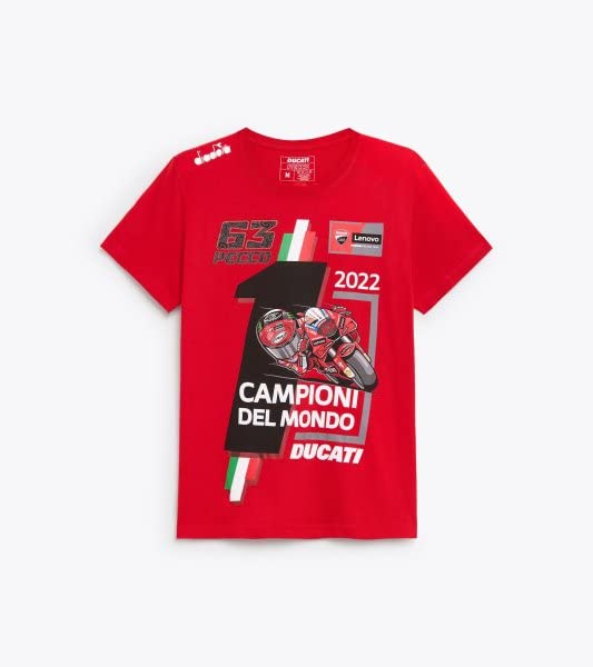 Ducati Corse T-Shirt MotoGP World Champion Pecco Bagnaia Größe XL