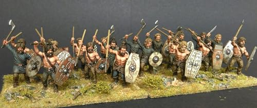 Wargames Delivered - Figuras Plásticas 28mm Guerreros Germánicos miniatura 5