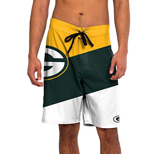 Image of FOCO Mens NFL Team Logo Color Dive Swim Boardshorts