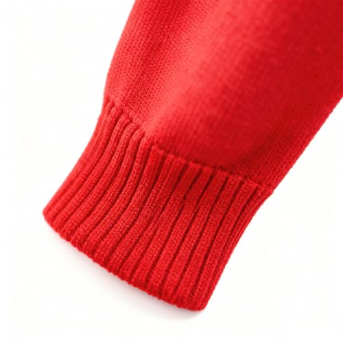 Girls Cardigan Long Sleeve Button Front Sweater Winter Heart Knit Outfits Kids Colorful Rainbow Sweaters Baby Coat 2-7 Years4