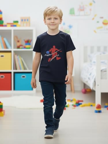 Image of ONN Boy's Half Sleeves Round Neck Cotton T-Shirt | Colors & Prints May Vary | Pack of 5