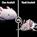 ZHONGXIN MADE Axolotl Plush Toy - 21 Inch Soft Creepy Stuffed Animals, Cute Pink Lizard Toys, Real Plushie Gift Collection for Kids