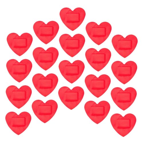 BESPORTBLE 20pcs Heart Bandage Tape Small Care Patches Self Breathable Pe Material Supplies