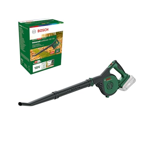 Bosch Cordless Leaf Blower UniversalLeafBlower 18V-130 (for Fast and Easy Outdoor Clearing; 18 Volt System; Without Battery)