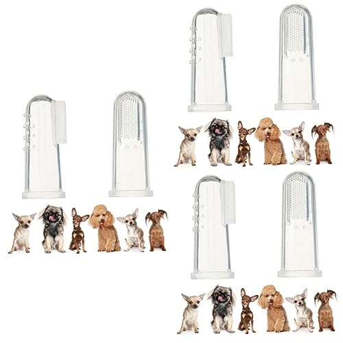 minkissy 12 St Hundtandborste Finger Hund Tandborste Husdjur Tandborste Katt Finger Tandborste Tandborstar För Hundar Finger Tandborste Hund Silikon Tandborste Husdjur Finger Borste Baby