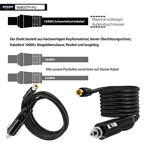 8mm DC7909 12V-24V Caricabatterie Auto per