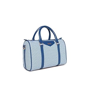 KLEIO Striped Faux Leather Satchel Handbag for Women Girls (Royal Blue) 6 41NZ6sO+1pL. SL500 . SS300