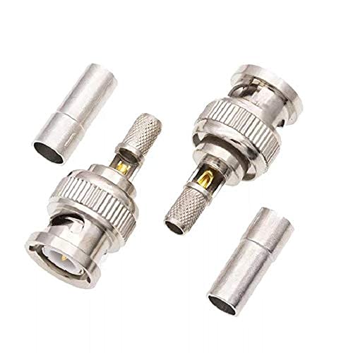 Accurate 5Pcs YZJCQA 1073 BNC Male Plug Fully Shielded High Precision High Frequency Test BNC Connector