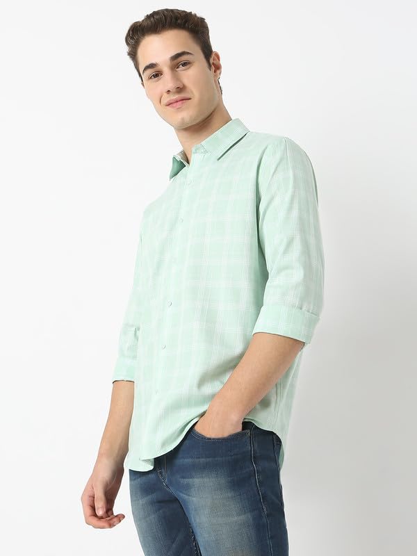Image of Mens Striped Slim Fit Cotton Casual Shirt | Full Sleeves Mens Shirts | Stylish Shirt for Men