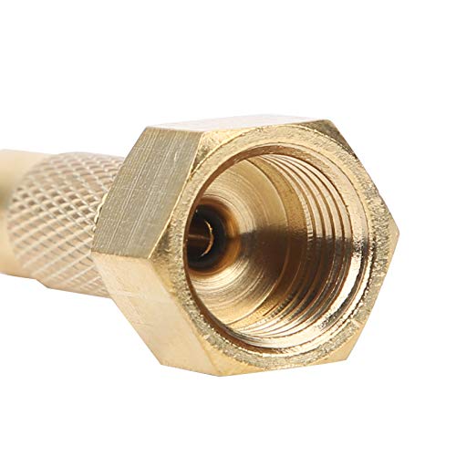 Image of Tire Inflation Valve, Twist-on Air Chucks Portable Brass Tyre Inflation Valve 1 /4in Npt Internal Thread for Car Bike Pressure Gauge Tire Pressure Gauge Accessories