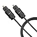 JIUWU 8M Black Digital Fiber Optical Audio SPDIF TosLink Cable